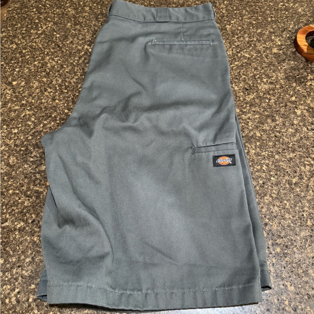 Dickies Gray Flat Front Shorts Classic Style